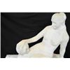 Image 3 : Marble sculpture of "Seated Woman" on base