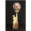 Image 1 : Art Deco sculptured alabaster lamp
