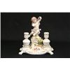 Image 1 : Porcelain candle holder with 2 candle holders