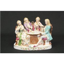 Porcelain figure of "Card Game"