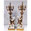 Image 1 : Pair 5 arm candelabrum ca. late 20th c.