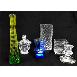 6 piece lot of odd pieces of Baccarat