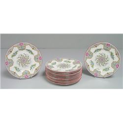 Set of 12 Coalport dishes sold by Tiffany & Co.