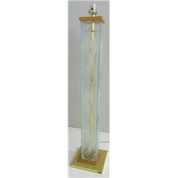 Standing glass lamp with "Nude Woman"