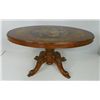 Image 4 : Oval "Floral" inlaid Italian tilt top table