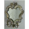 Image 2 : Pair Venetian etched mirrored 2 armed sconces