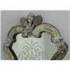 Image 3 : Pair Venetian etched mirrored 2 armed sconces