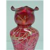 Image 2 : Art glass vase with threaded design