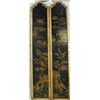 Image 1 : Pair chinoiserie decorated panel with gilt trim