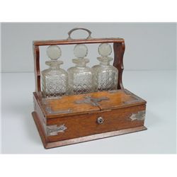 19th c. English tantalus set