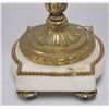 Image 6 : Pair bronze 2 arm candelabrum on marble bases