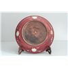 Image 4 : Rare large red glazed charger plate
