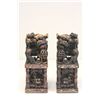 Image 1 : Pair large antique Chinese soapstone bookends