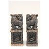Image 6 : Pair large antique Chinese soapstone bookends