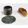 Image 1 : Group of 3 jades & jadeites