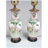 Image 1 : Pair Chinese porcelain vases mounted as lamps
