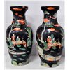 Image 1 : Pair Chinese black vases
