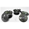 Image 3 : Chinese 3 jade covered bowls
