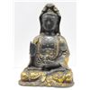 Image 1 : Gilt bronze figure "Guan Yin"
