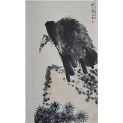 Chinese scroll  "Vulture"