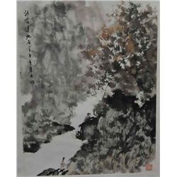 Chinese scroll "Landscape"