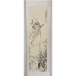 Chinese scroll  "Lady"
