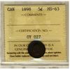 Image 1 : 5 Cents 1898, ICCS MS-63. Intense shades.