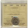 Image 1 : 10 Cents 1887, ICCS VF-30.