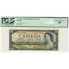 Image 1 : 1954 Bank of Canada; 20 Dollars, PCGS AU-55 Charlton BC-41bA, *V/E0215649. Crisp and bright replacem