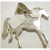 Image 2 : Navajo Turquoise Sterling Silver Horse Pendant - Calvin Begay
