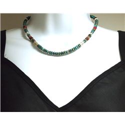 Navajo Turquoise & Multi-Stone Necklace - Tommy Singer