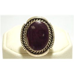Navajo Sugilite Sterling Silver Women's Ring - Eugene Belone