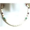 Image 2 : Navajo Howlite & Multi-Stone Necklace - Tommy Singer