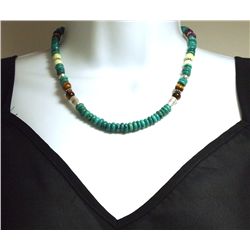 Navajo Turquoise & Multi-Stone Necklace - Tommy Singer