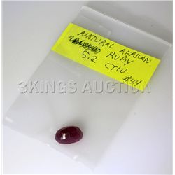 Natural African Ruby 5.2 ctw