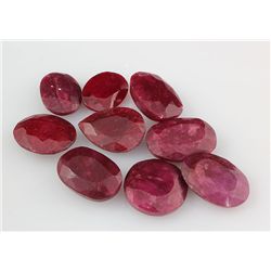 Ruby 118.14 ctw Loose Gemstone Mix Sizes & Shapes