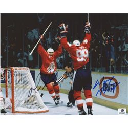 Wayne Gretzky & Mario Lemieux Signed Team Canada 8x10 Photo (GA COA)