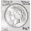 Image 1 : 1923-D PEACE SILVER DOLLAR RED BOOK VALUE IS $400.00 *EXTREMELY RARE MS-64 HIGH GRADE*!!