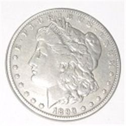 1893 CC CARSON CITY *TOP TEN MORGAN SILVER DOLLAR RED BOOK VALUE IS $2200.00 EXTREMELY RARE EF GRADE