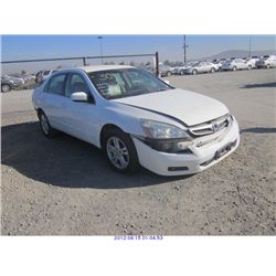 2007 - HONDA ACCORD //EXPORT ONLY