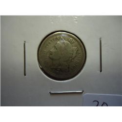 1865 THREE CENT PIECE (NICKEL)