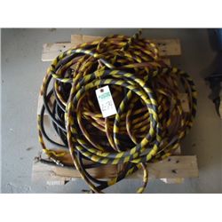 Pallet lot of air hoses and wiring