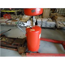 Mobile oil drain tank
