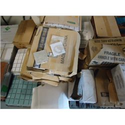 Pallet of various floor and wall tiles