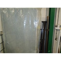 Twin bed frame and 2 box springs