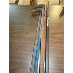 5 various size crow bars