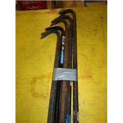 5 various size crow bars