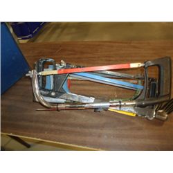 Lot of various hack saws