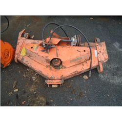 Hydraulic mower deck attachment