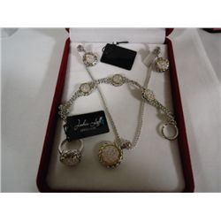Joshua Lieff designer rhodium and yellow gold plated